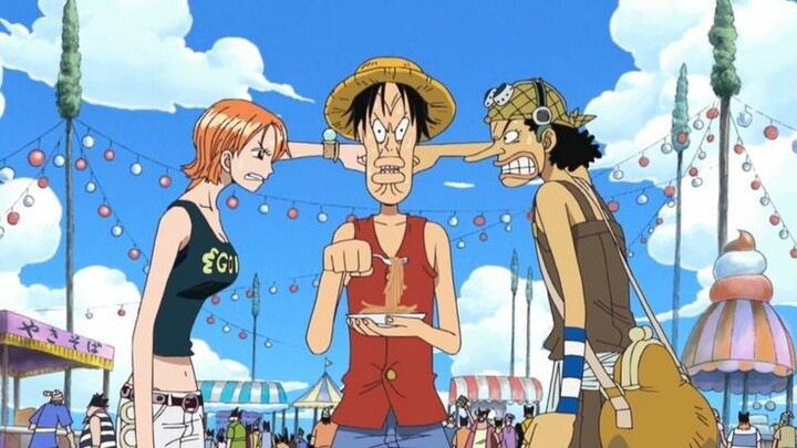 Kalau Nami tidak ada, giliran chopper dan usop yang pawangin Luffy dan zoro