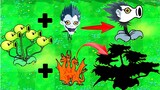 King Ghidorah Monster+Ryuk Death+Peashooter Plants vs zombies animation 어몽어스 오징어 게임