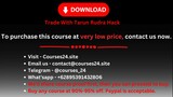 Trade With Tarun Rudra Hack