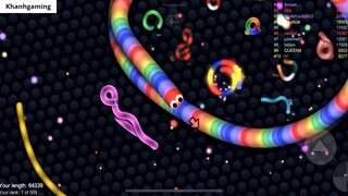 Slitherio AI 100000 Score Epic Slitherio Gameplay 91_ 9