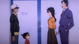 Hắc Hà nói chuyện điện thoại với Tiểu Lan, hưng phấn nghe Conan và Kogoro lần đầu gặp mặt Aoko ở bện