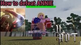 (Guide) How to DEFEAT the Boss Mission : FEMALE TITAN ANNIE in Untitled ATTACK ON TITAN! | UAOT