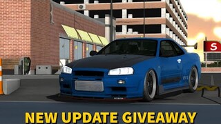 New Update Giveaway in Car Parking Multiplayer | My Nissan Skyline R34 Build