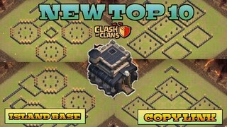 NEW TOP 10 TH9 ISLAND WAR BASE + LINK DESCRIPTION | OUTSIDE TH | ANTI 3 STAR | CLASH OF CLAN