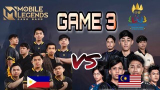 PHILIPPINES VS MALAYSIA GAME 3 | SEA GAMES 2023 MLBB FINALS (TAGALOG)