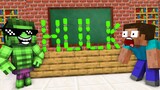Monster School : BABY ZOMBIE HULK BOTTLE FLIP CHALLENGE - Minecraft Animation