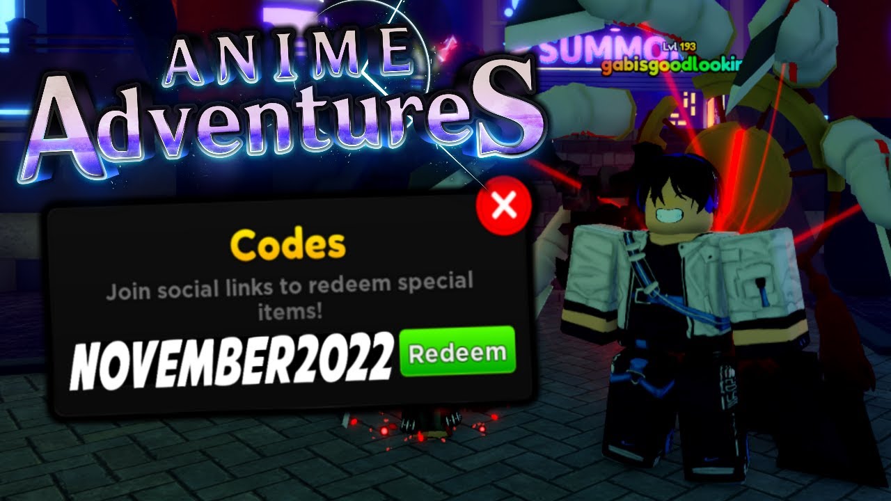 Codes for Anime Adventures: March 2023