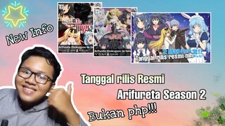 Arifureta season 2 sudah ada tanggal rilis resmi nya!!! tanggal berapa yaaa? 🤔