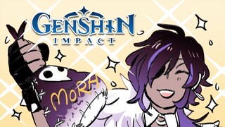 Kaeya's Windblume Pursuit! [Genshin Impact] | Comic Dub + #Giveaway