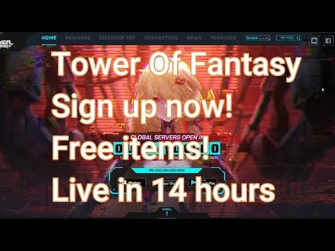 Tower of fantasy REWARDS, Characters custom and Sign up