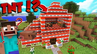 Minecraft : เปลี่ยนบ้านให้เป็น TNT!? เสกบ้านให้กลายเป็น ระเบิด!!
