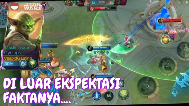 lah ko bisa gitu ya? - gameplay cyclops mobile legend bang bang