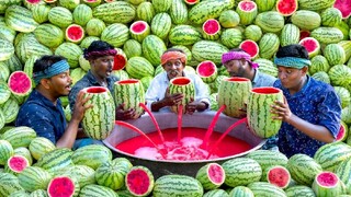 WATERMELON JUICE | Farm Fresh Fruit Juice Making | Watermelon Craft | Episode 03|