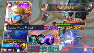 FREYA THE NEW FLASH BECAUSE ON THIS BUILD!⚡⚡ | FREYA BEST BUILD 2022 | MUST WATCH | MLBB