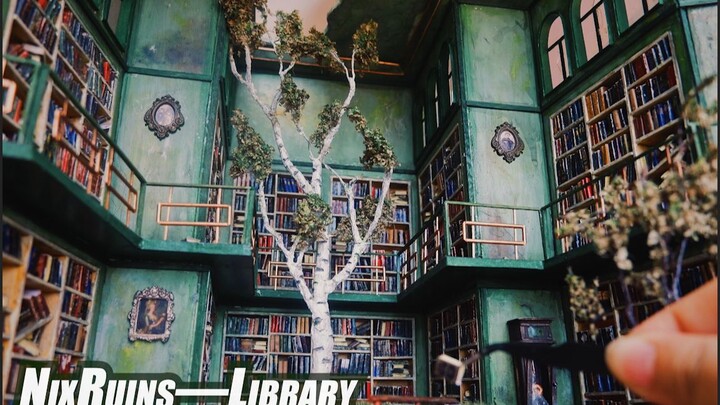 [DIY]Cách làm mô hình thư viện hoang tàn trong 15 ngày