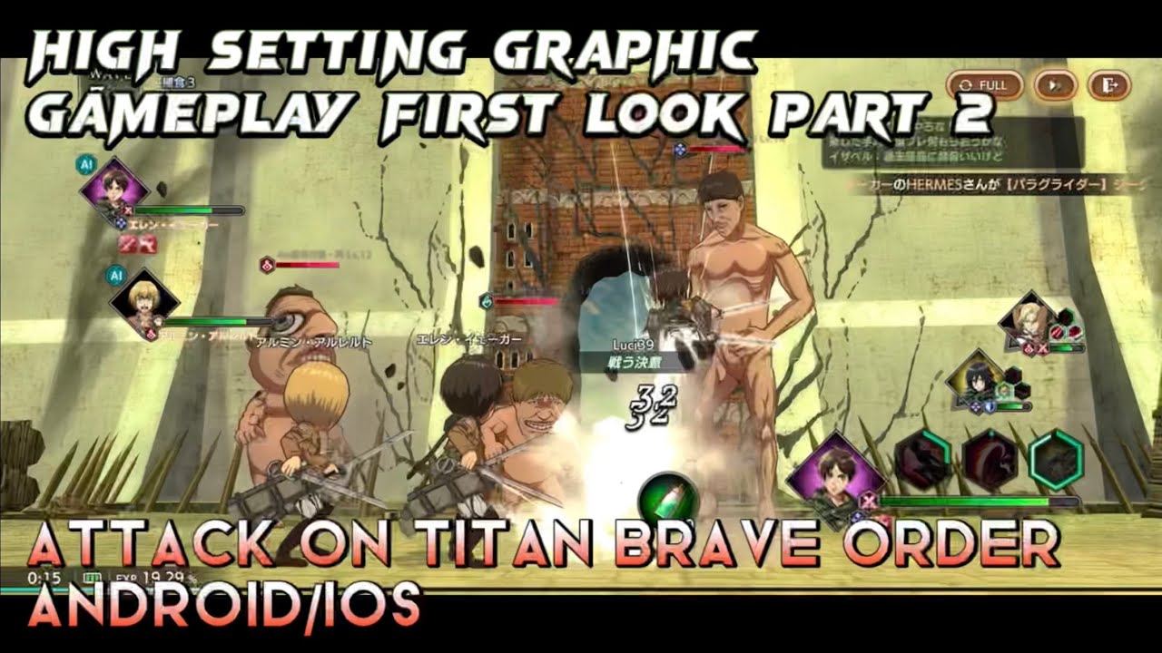 3 JOGOS FanGame de ATTACK ON TITAN PARA ANDROID (2022) 