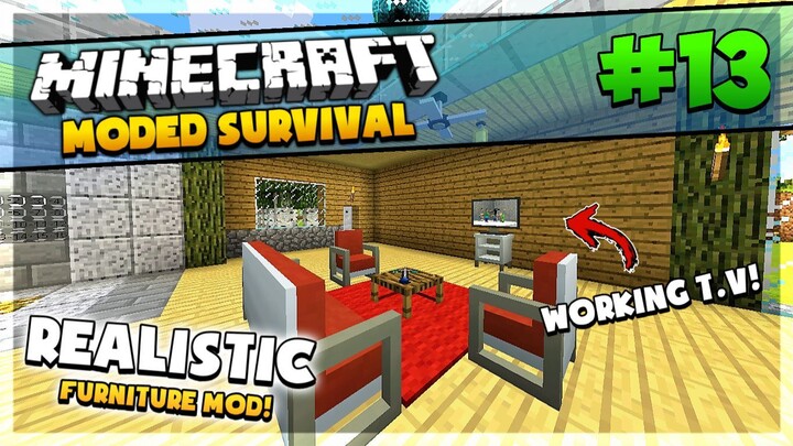 FURNITURE IN MINECRAFT!! - Minecraft: Modded Survival Part - 13 (Filipino/Tagalog)