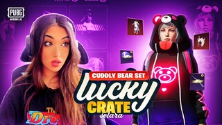 NEW CUDDLY BEAR SET 🔥 || INSANE LUCK || PUBG MOBILE LUCKY CRATE OPENING 🔥