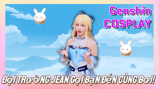 [Genshin, COSPLAY] Đội Trưởng Jean Gọi Bạn Đến Cùng Bơi!