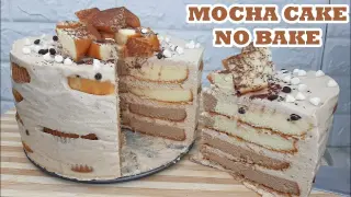 EASY NO BAKE MOCHA CAKE WALANG TUNAW | HOW TO MAKE NO COOK MOCHA CAKE | COFFEE CAKE | PANG-NEGOSYO?