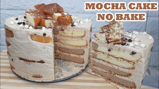 EASY NO BAKE MOCHA CAKE WALANG TUNAW | HOW TO MAKE NO COOK MOCHA CAKE | COFFEE CAKE | PANG-NEGOSYO?