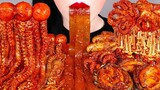 ASMR SPICY SEAFOOD BOIL 매운 해물찜 먹방 *쭈꾸미, 낙지, 팽이버섯, 전복 ENOKI MUSHROOM, OCTOPUS COOKING&EATING MUKBANG