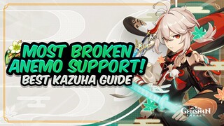 ULTIMATE KAZUHA GUIDE! BEST Kazuha Build - Artifacts [EM vs Crit], Weapons & Teams | Genshin Impact