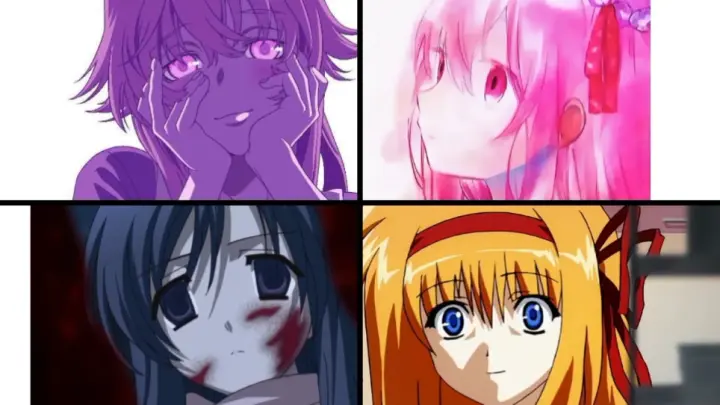 MAD | Four Best Yandere Characters In Anime