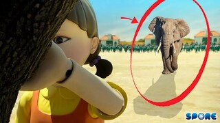 What If Elephant Plays In Squid Game | SPORE