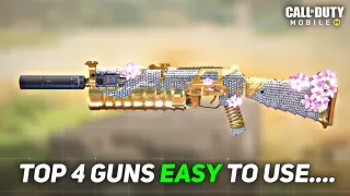 Top 4 powerful & easiest guns to use in Cod Mobile #codm