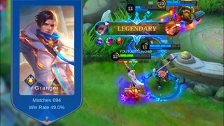 LEGENDARY! Granger Hyper Carry Unstoppable Deadly Gunner | Mobile Legends: Bang Bang