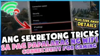 Palakasin Ang Wifi Connectivity Para Sa Online Games !! Plus Give Away Mechanics