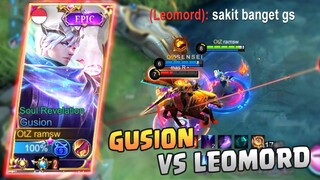 GUSION VS LEOMORD, SAKIT BANGET GUSION SEKARANG GUYS | GUSION FAST HAND | MLBB