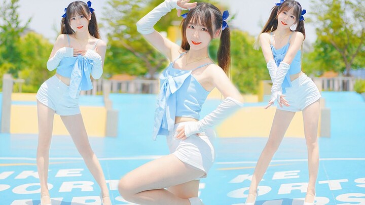 【竖屏】近一点的话会更喜欢我吗~夏天就是要热裤吊带POP呀！