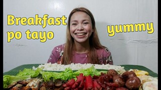 BREAKFAST MUKBANG/first collab with SHAM MERCADO MANALO