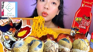 NUCLEAR FIRE SAMYANG SAUCE BALUT CHALLENGE & FIRE NOODLES | GIVEAWAY ANNOUNCEMENT with LOKAFINDS PH