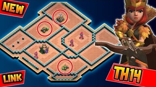 NEW TH14 WAR BASE WITH REPLAY PROOF + LINK | NEW ANTI 3 STAR TH14 LEGEND / CWL BASE | CLASH OF CLANS