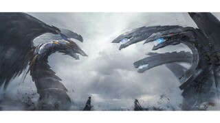 [Vẽ Digital] Cyber End Dragon VS Rainbow Dark Dragon