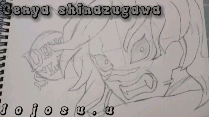 Drawing Genya shinazugawa Part 1 (Menggambar Genya dari anime demon slayer Part 1...)