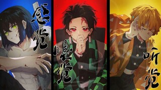 Tanjiro X Zenitsu X Inosuke X Rengoku X Akaza