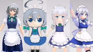 [ประวัติศาสตร์วิวัฒนาการของโมเดล MMD ตะวันออก] Sakuya Izayoi (2009~2024)