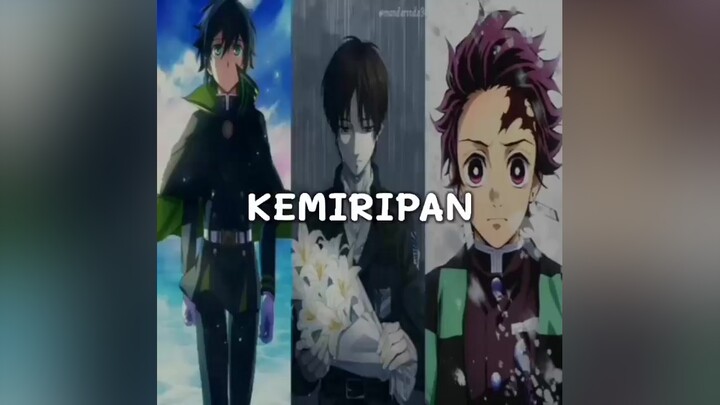 Dari ke tiga Chara ini memiliki kemiripan yg sama? Apa itu.. yg tau Coment
𝗗𝗲𝘀𝗰𝗿𝗶𝗽𝘁𝗶𝗼𝗻 𝗩𝗶𝗱𝗲𝗼

𝗦𝘂𝗽𝗽𝗼𝗿𝘁 𝟭𝟬𝗸 𝗙𝗼𝗹𝗹𝗼𝘄𝗲𝗿𝘀
━━━━━━━━━━━━
𝗠𝘆 𝗧𝗶𝗸𝘁𝗼𝗸: randesu02 & randesu01
━━━━━━━━━━━━
𝗔𝗻𝗶𝗺𝗲: Owari no Seraph ,