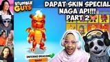 Reaksi Nafisa Fidela Gaming & Poo Panda Mendapatkan Skin Special Naga Api Part 2 | Stumble Guys