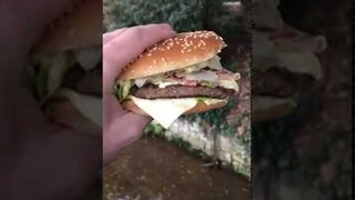 Dropping my Big Tasty burger in the river