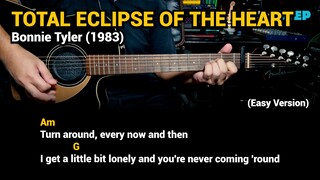 Total Eclipse of the Heart - Bonnie Tyler (Easy Guitar Chords Tutorial with Lyrics) Part 3 REELS