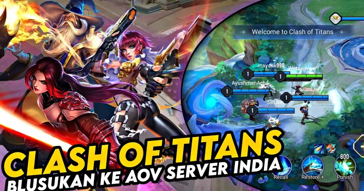 Blusukan Ke Aov Server India Clash Of Titans Bilibili