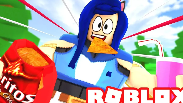 รับไขมันสุดยอดใน ROBLOX! ROBLOX จำลองการกิน!!