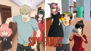 Spy X Family - Ketika Anya Nangis Kena Marah Loid dan Yor | Sakura School Simulator