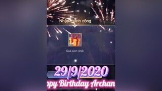 Ít ra Garena còn nhớ Sinh Nhật mình 🥰 lienquan lienquanmobile lienquanvietnam lienquantiktok archangel2909