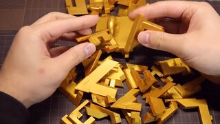 Shit yellow can't wake up the Pharaoh! Bandai assembles millennium building blocks and sprays them